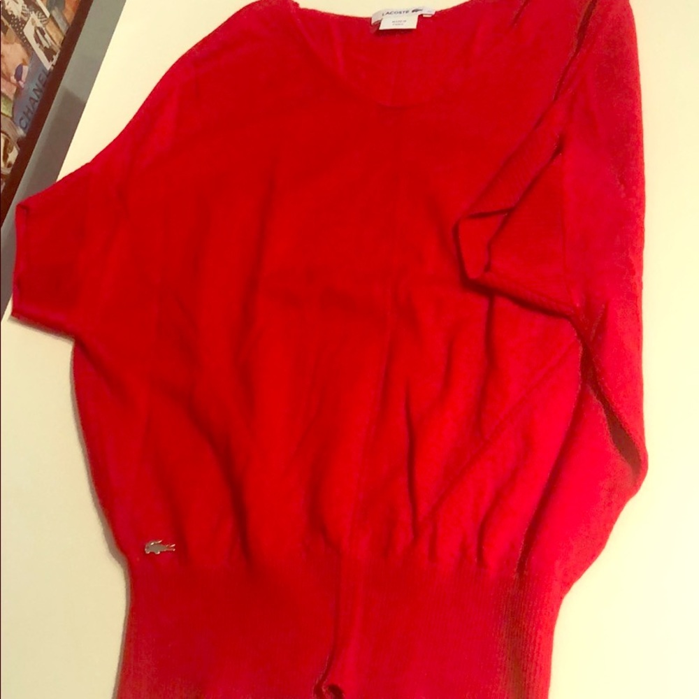 Lacoste boat neck sweater